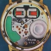 214 Bulova Accutron Fork style sweep hand Satin White paint in color 